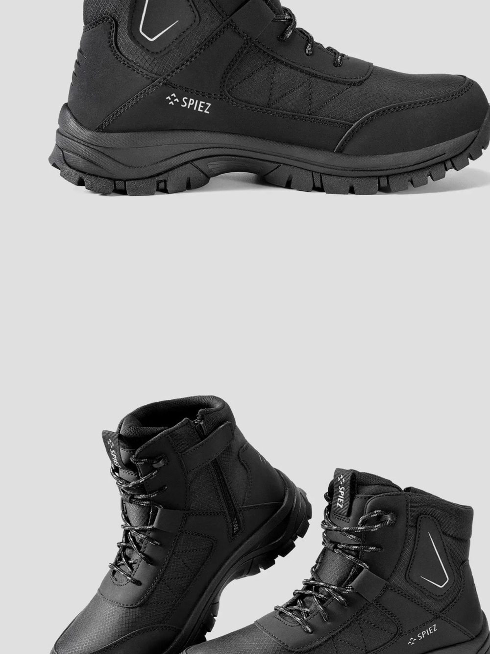 Men's Black Waterproof Outdoor Boots